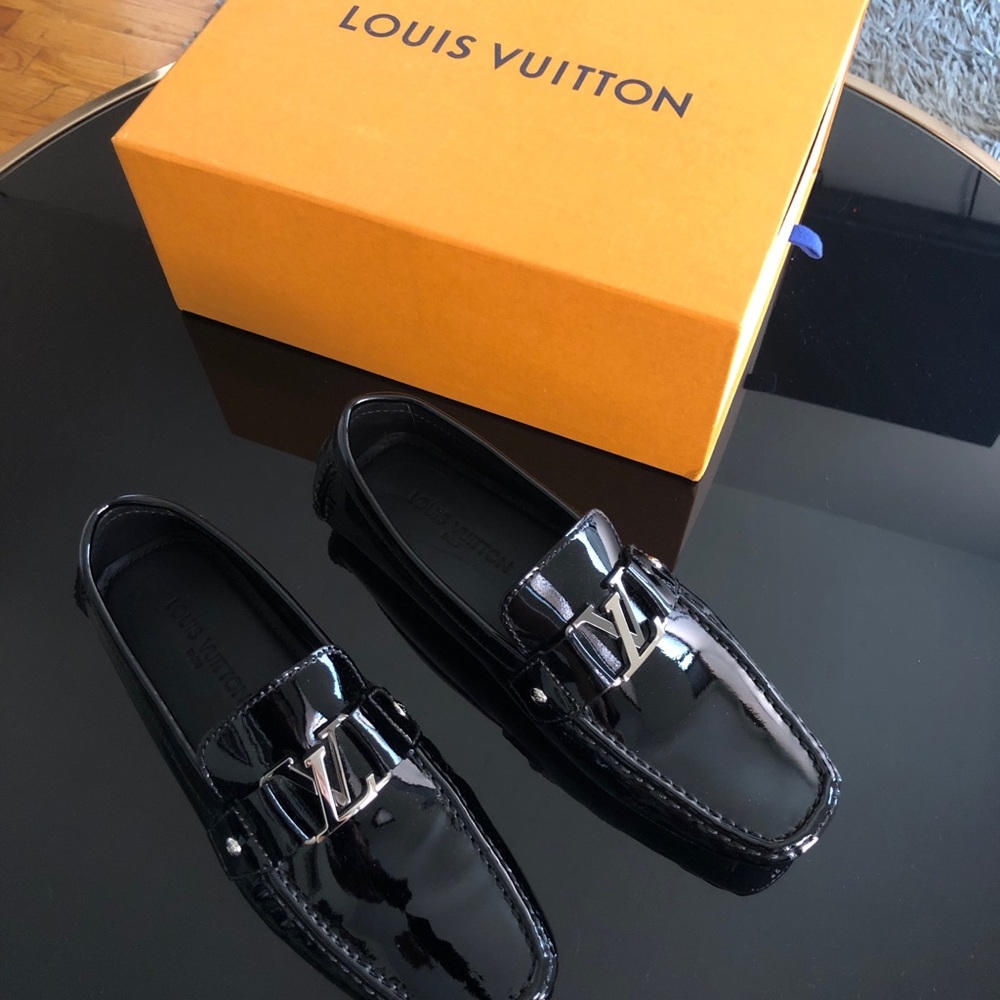 Louis Vuitton patent leather loafers